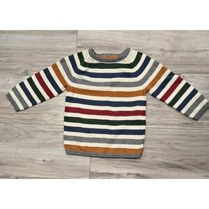 H&M Crewneck Sweater with Multi-Color Stripes